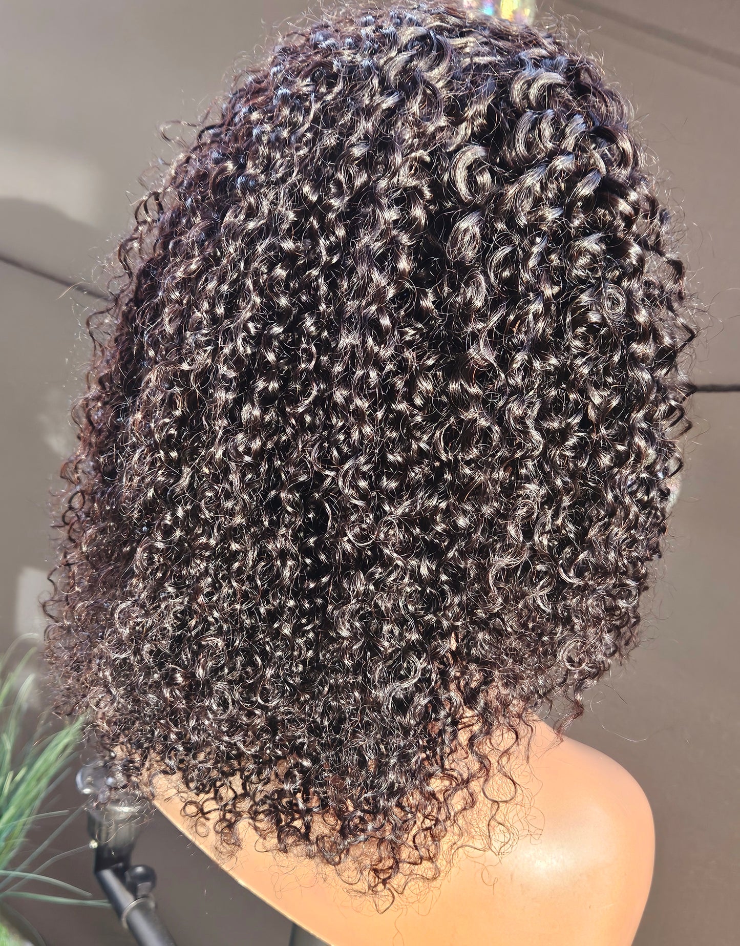 HeadBand Wig Human Hair (Tight Kinky Curls)