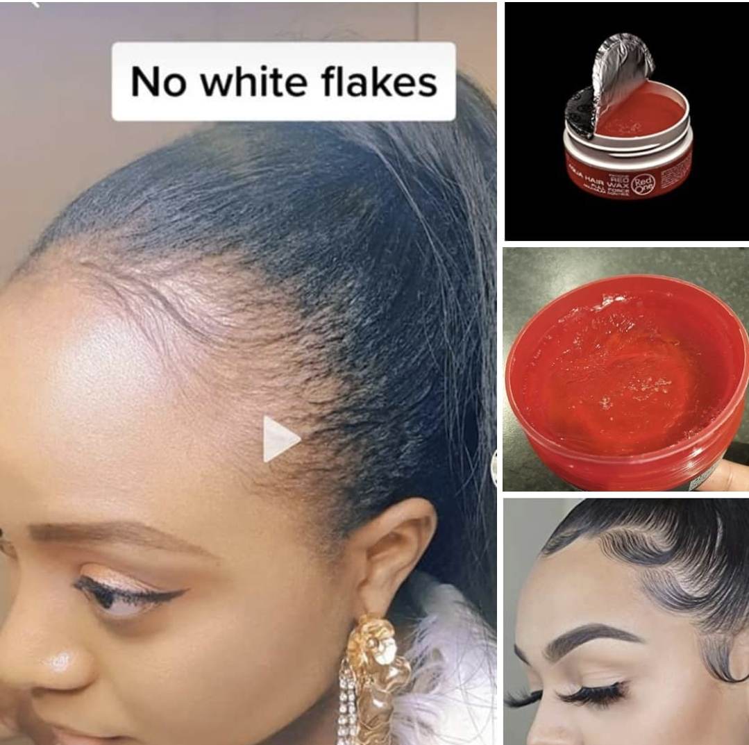 Aqua Hair Wax Red ( Edge Control )150 ml