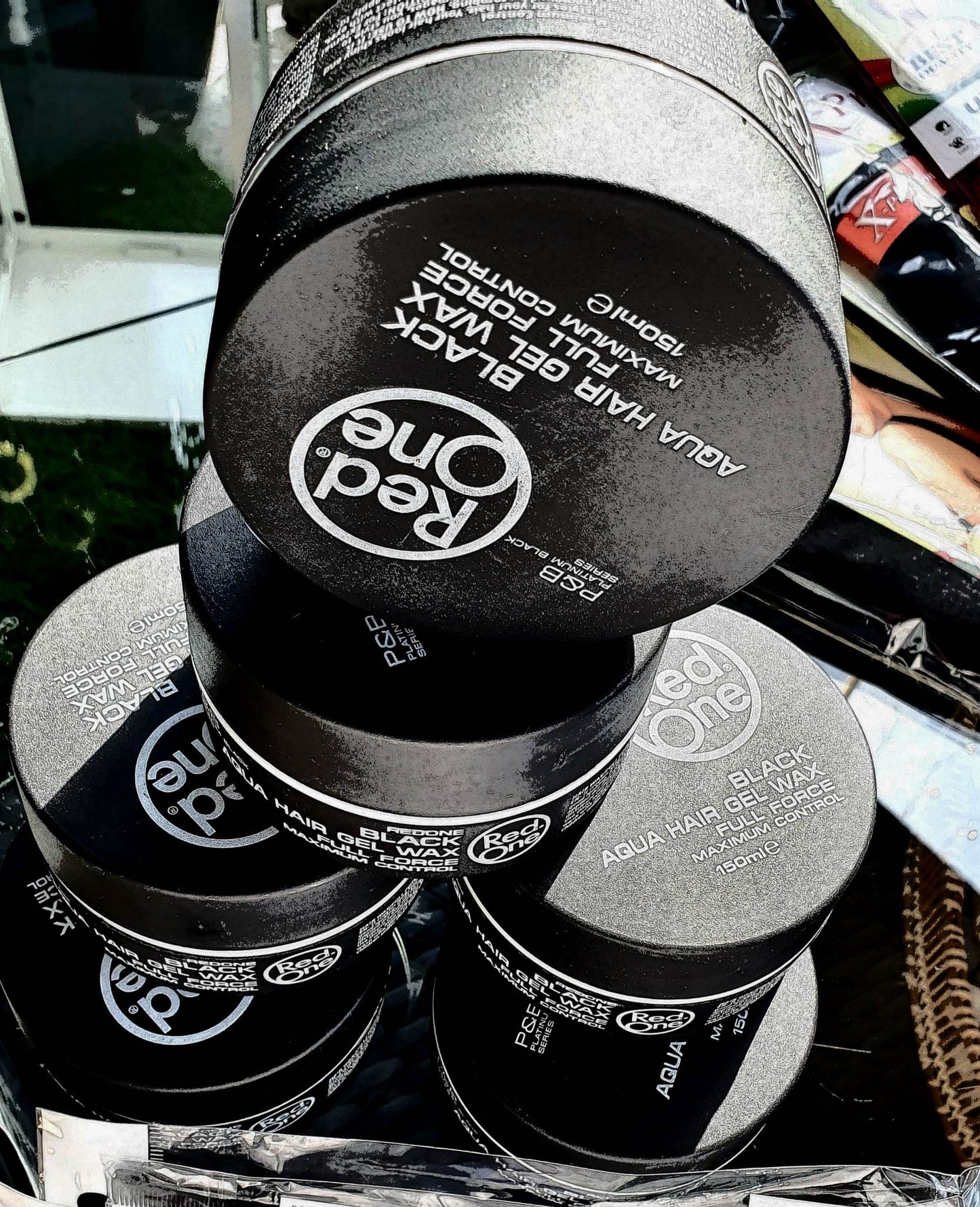 Aqua Hair Wax Red ( Edge Control )150 ml