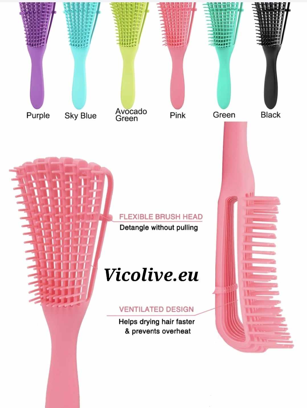 Brush for curly hair