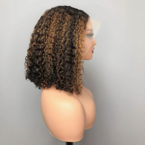 Full Frontal 13x4 Burmese  Curls Piano Wig