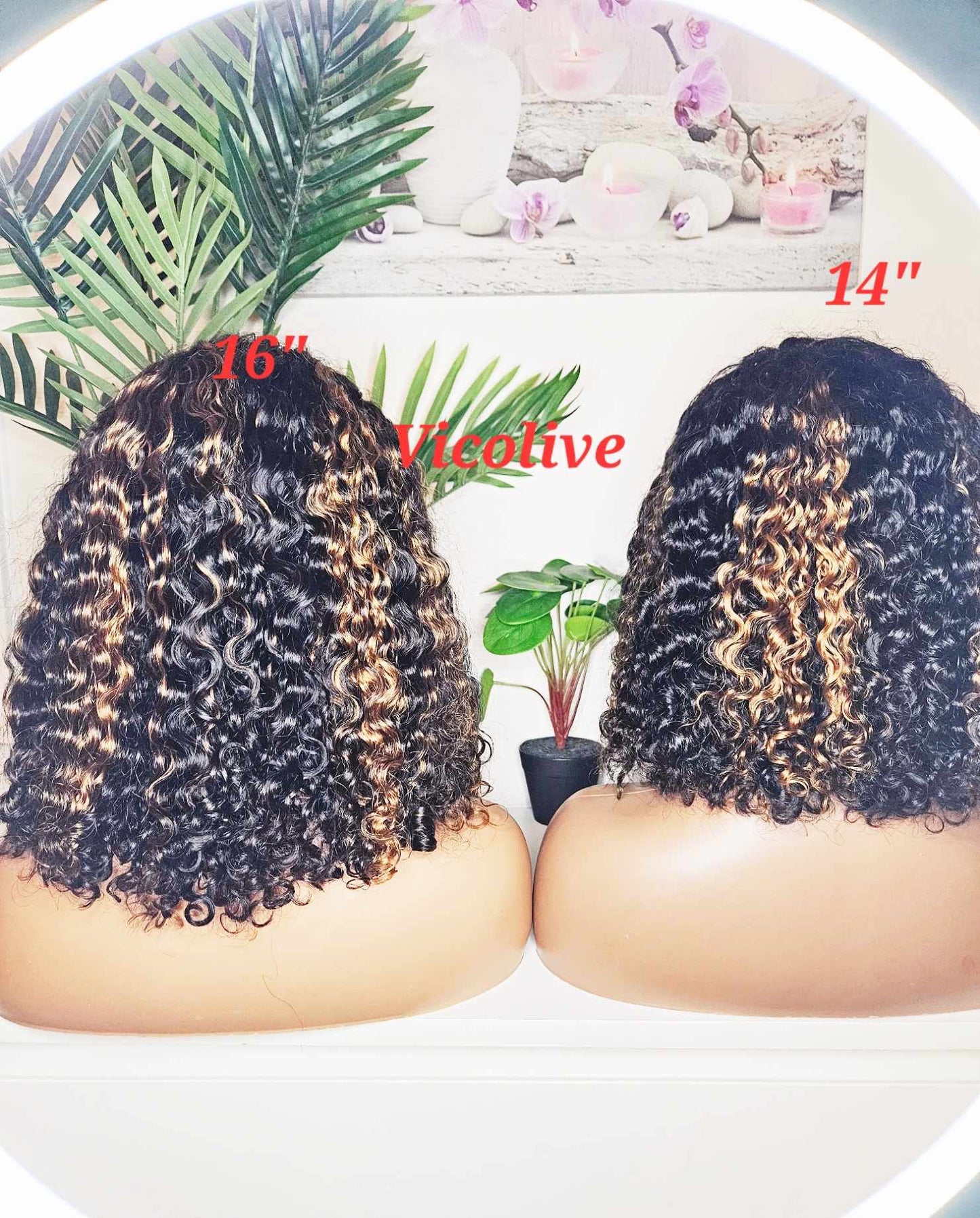 Full Frontal 13x4 Burmese  Curls Piano Wig