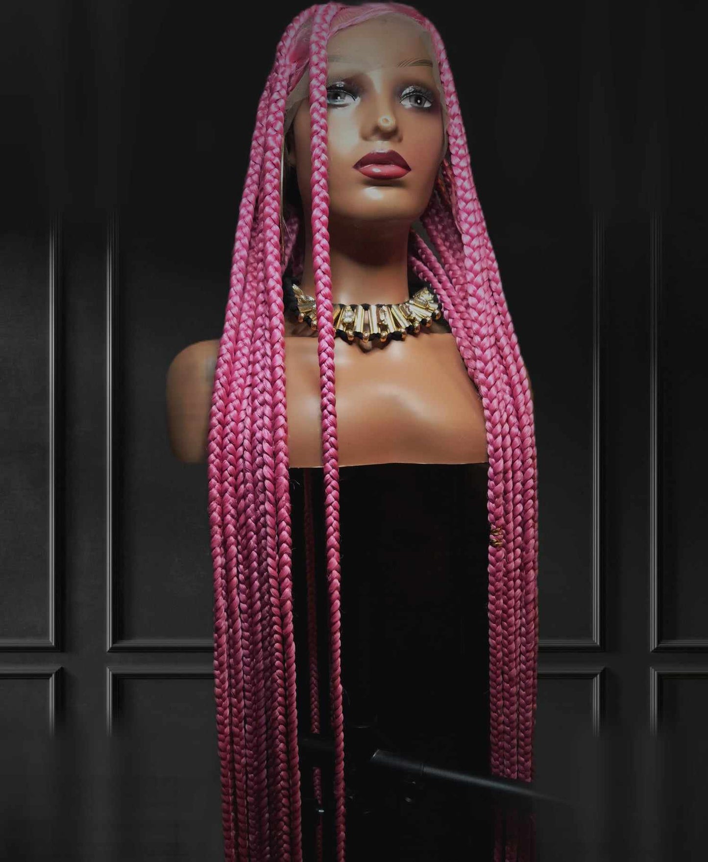 Pink Barbie Box-Braids Wig