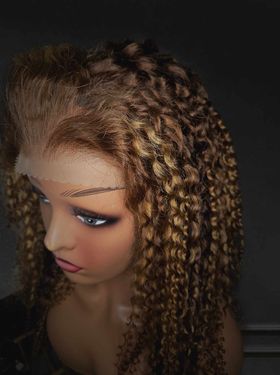 Full Frontal 13x4 Burmese  Curls Piano Wig