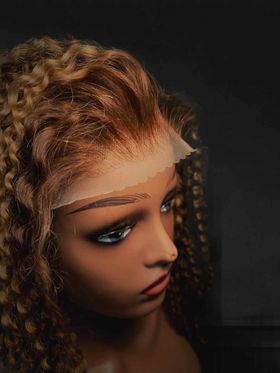 Full Frontal 13x4 Burmese  Curls Piano Wig