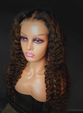 Full Frontal 13x4 Burmese  Curls Piano Wig