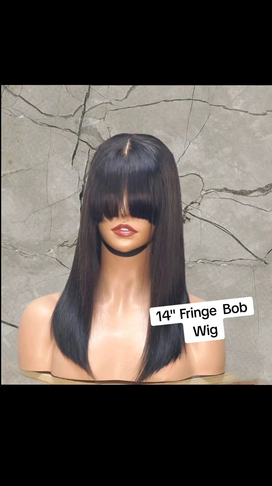 Bone straight Bob  (Fringe)