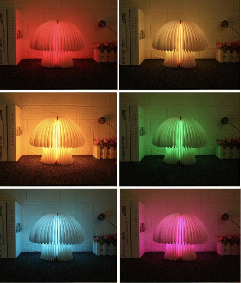 Mushroom Night Lamp With Remote
