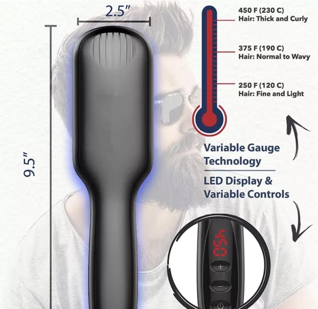 Electric Hair Straightener Brush