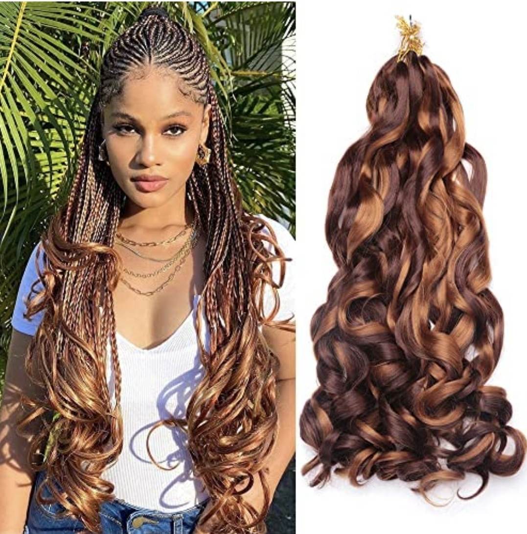 Spiral  Wave Synthetic  Hair
