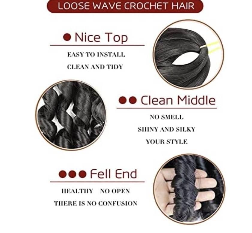 Spiral  Wave Synthetic  Hair