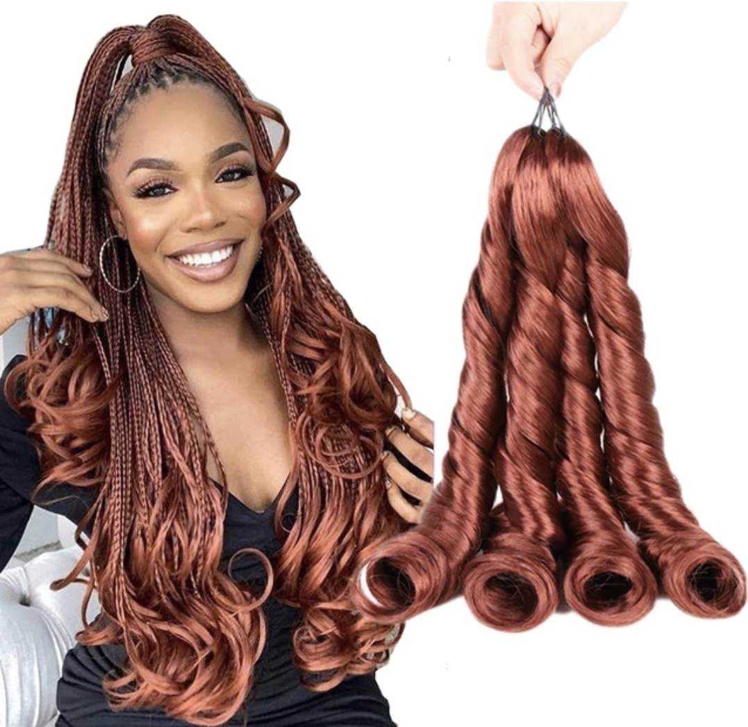 Spiral  Wave Synthetic  Hair