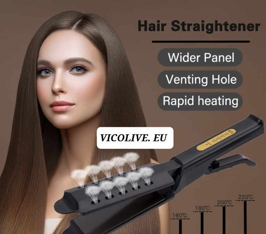 Wet & Dry Flat Wide  (Steam Hair Straightener)