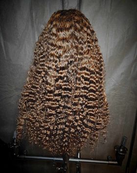 Full Frontal 13x4 Burmese  Curls Piano Wig