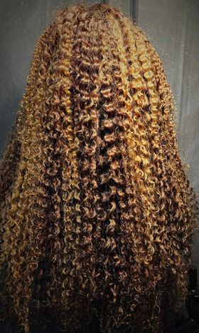 Full Frontal 13x4 Burmese  Curls Piano Wig