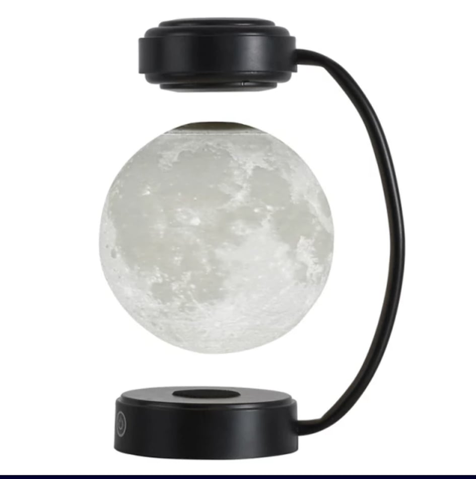 USB Rechargeable Magnetic Levitation Floating Moon Light.