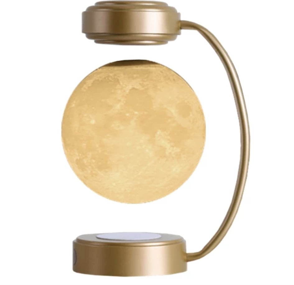 USB Rechargeable Magnetic Levitation Floating Moon Light.
