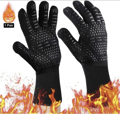 Silicone BBQ Gloves  (High Heat Resistant Gloves)