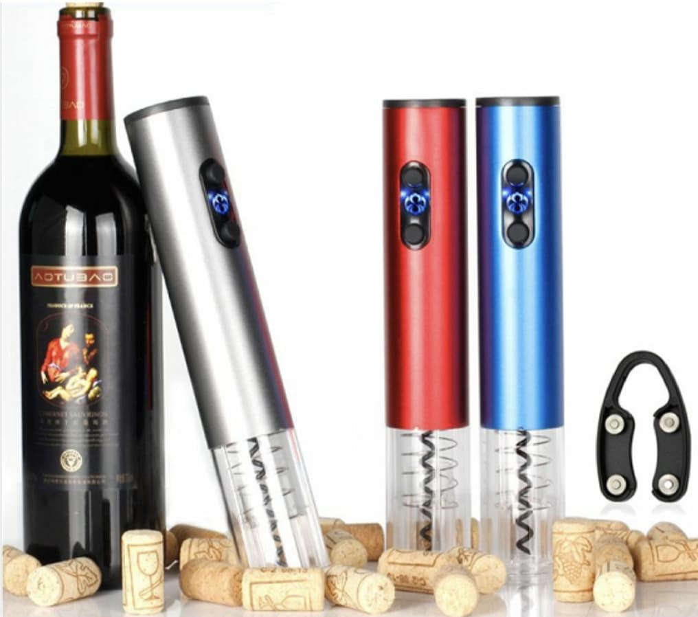 Electric Wine Bottle Opener With Foil Cutter