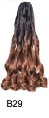 Spiral  Wave Synthetic  Hair